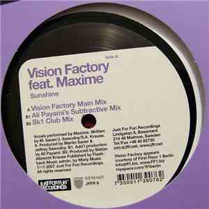 Vision Factory  Feat. Maxime - Sunshine mp3 flac download